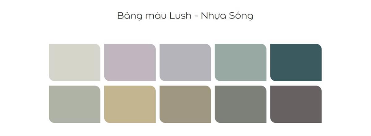 Bảng màu Lush nhựa sống-sơn dulux